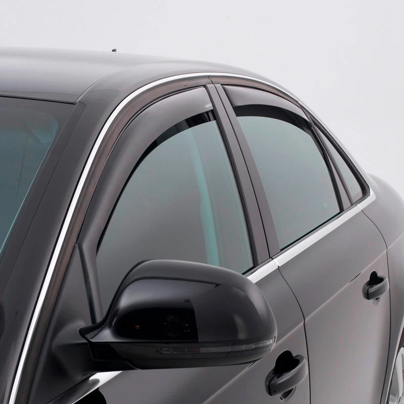 ClimAir, Vindafvisere til bagdøre, Røgfarvet, passer til Isuzu D-Max III Double Cab 2021-