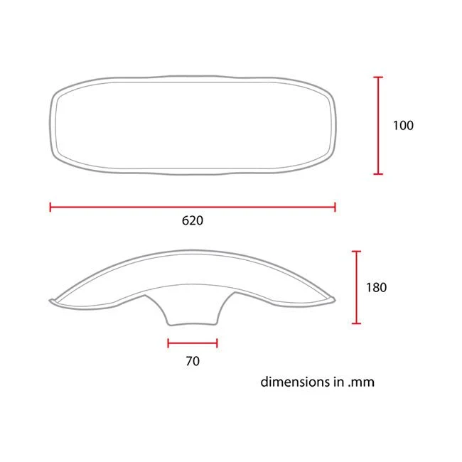 C-Racer 17/18" Universal forskærm No2 L