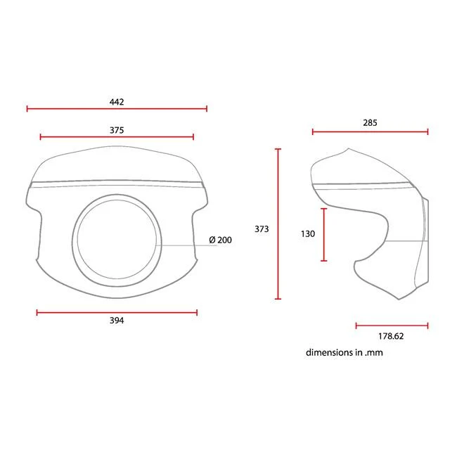 C-Racer Universal Cafe Racer-maske nr. 7.1
