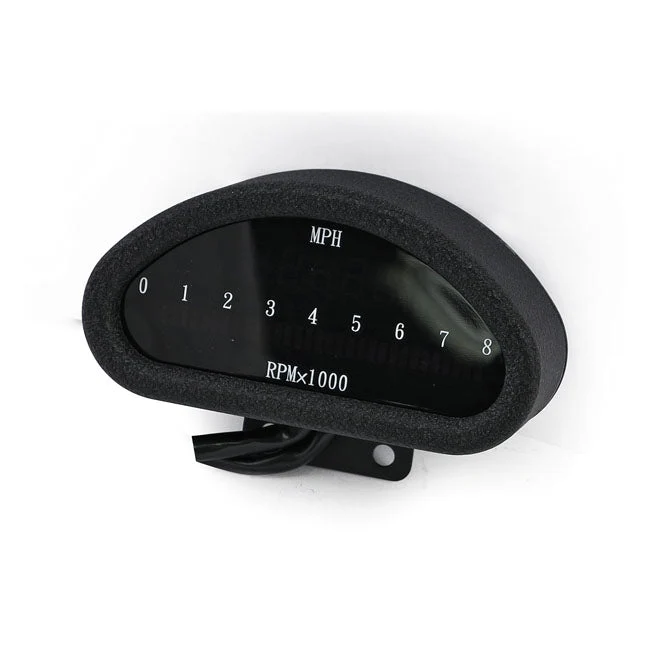 Elektronisk speedometer MC CNC Aluminium Sort