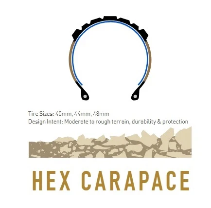 ENVE HEX CARAPACE 700x40c Tubeless Ready Beige dæk