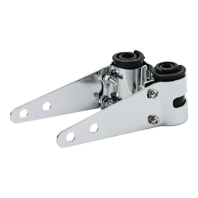 Full Basic forlygte gaffelbeslag krom 30-38mm