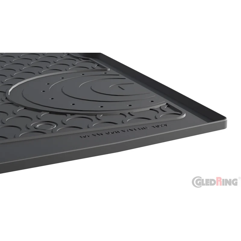 Gledring, Gummimåtte til bagagerum, passer til Volkswagen Golf V & VI HB 3/5-doors 2003-2012 ( narrow spare tire)
