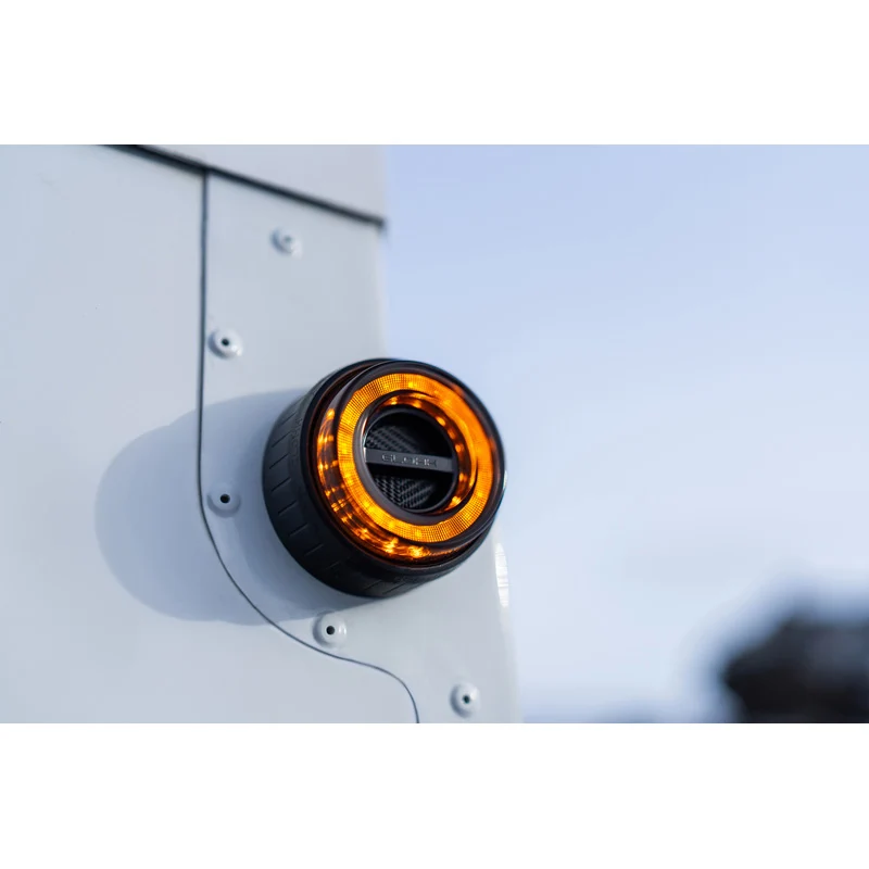 Glohh, GL-2 LED Baglygter til Landrover 90/110 1983-1990 & Defender (LD) 1990-2016 - Sort - 6 stk.