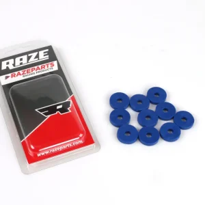 Gummiskive 6x20mm Blå 10-Pak