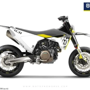 Husqvarna 701 DEKOR - "Ghost" (Hvid/Sort)