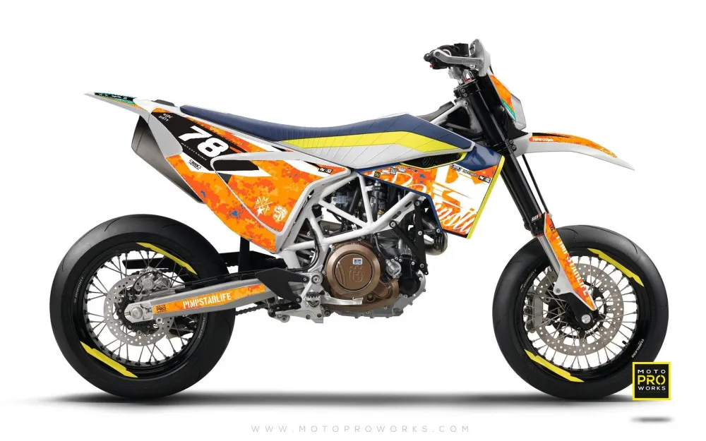 Husqvarna 701 DEKOR - "MARPAT" (orange)