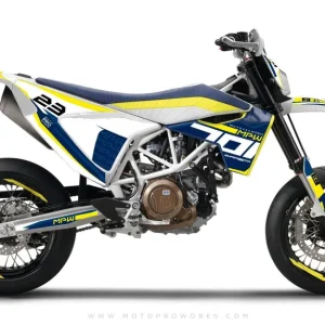 Husqvarna 701 DEKOR - "SEVENOH" (Blå/Hvid)