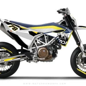 Husqvarna 701 DEKOR - "TORO" (sort/hvid)
