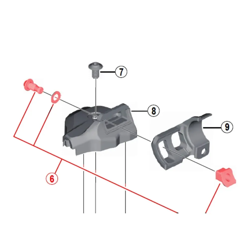 I-Spec monteringsbolt til SHIMANO M9000-I/M8000-I hastighedskontrol