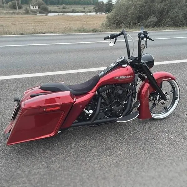 Killer Custom Best Seller 2 Stretched Gas Tank & Side Cover Kit Touring 96-07