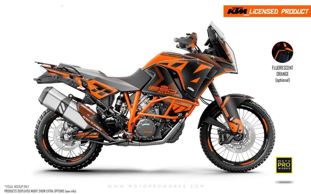 KTM 1290 Super Adventure DEKOR - "Rasorblade" (Orange)