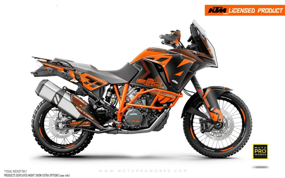 KTM 1290 Super Adventure DEKOR - "Rasorblade" (Orange)