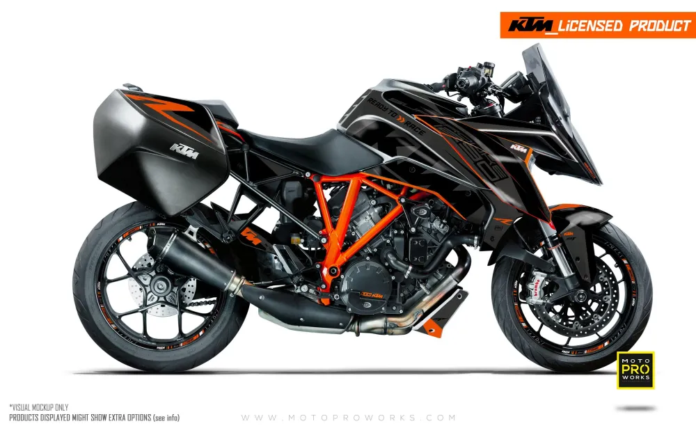KTM 1290 Super Duke GT DEKOR - "Torque" (Grå/Sort)