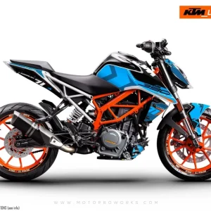 KTM 390 Duke DEKOR - "Rasorblade" (Blå)