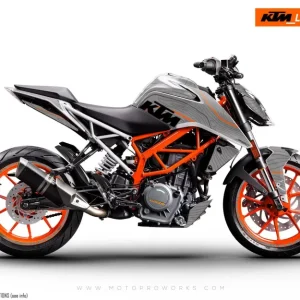KTM 390 Duke DEKOR - "Topography" (Grå/Orange)