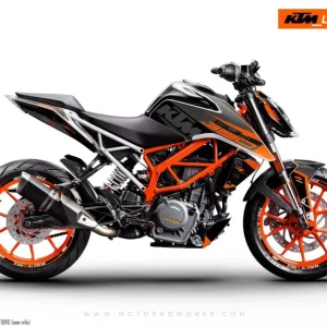 KTM 390 Duke DEKOR - "Torque" (Sort/Orange)
