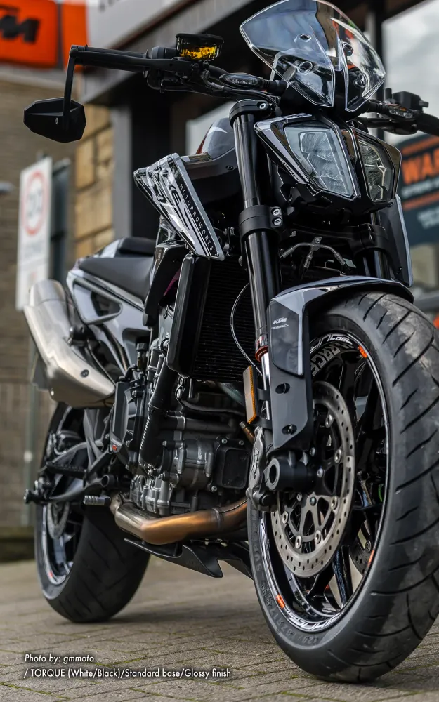 KTM 790 Duke DEKOR - "Torque" (Hvid/Sort)