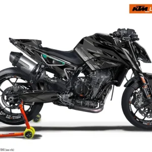 KTM 790/890 Duke DEKOR - "Fractal" (Sort)