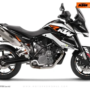 KTM 990 SM / SMR / SMT DEKOR - "RR-Tech" (Hvid)