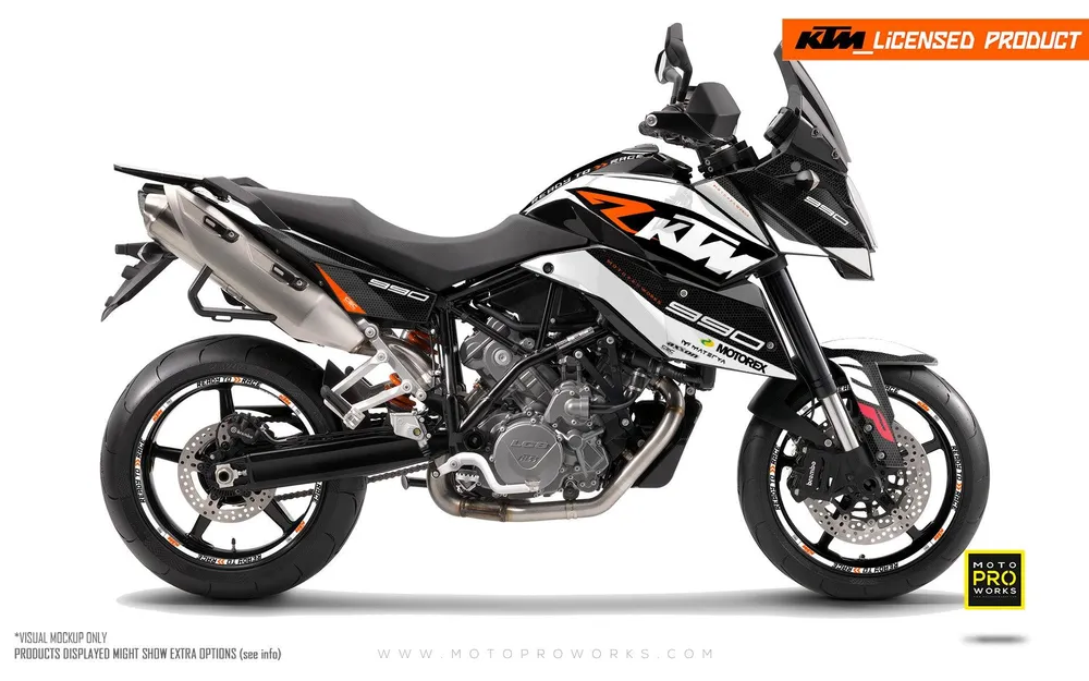 KTM 990 SM / SMR / SMT DEKOR - "RR-Tech" (Hvid)
