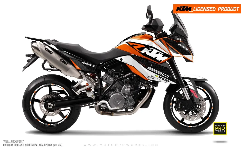 KTM 990 SM / SMR / SMT DEKOR - "RR-Tech" (Hvid)