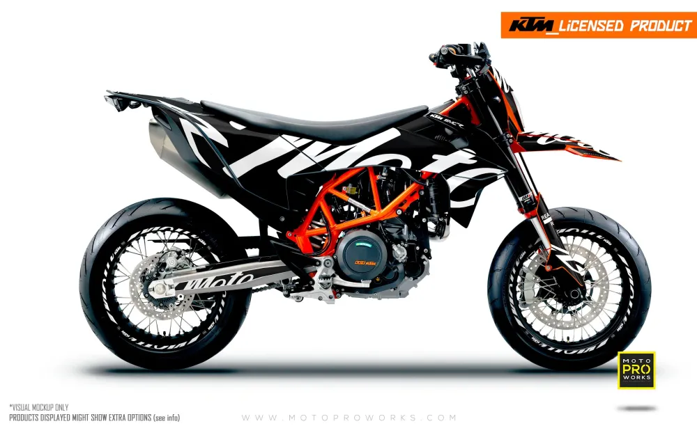KTM DEKOR - 690 SMC-R "Script" (Sort)