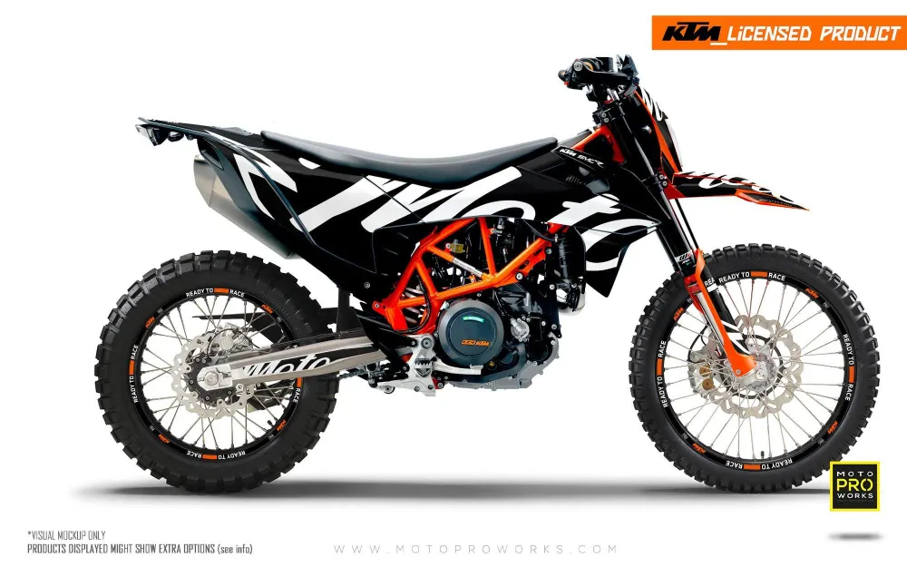 KTM DEKOR - 690 SMC-R "Script" (Sort)