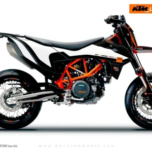 KTM DEKOR - 690 SMC-R "Sprint" (Sort/Hvid)