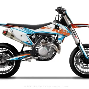 KTM EXC/SX/XC DEKOR - "KANT" (blå/hvid)