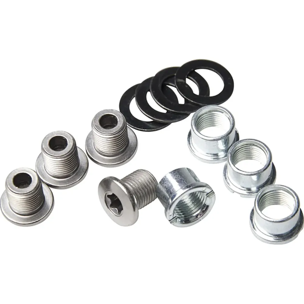 Sæt med 4 M8x8,5 mm skruer og skorstene til SHIMANO ZEE FC-M640 kranksæt