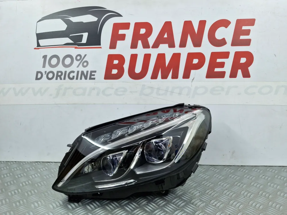 Forlygter venstre Mercedes Klasse C W205 Fase 1 ILS (02/2014 til 12/2018) brugt original del MERCEDES - BENZ