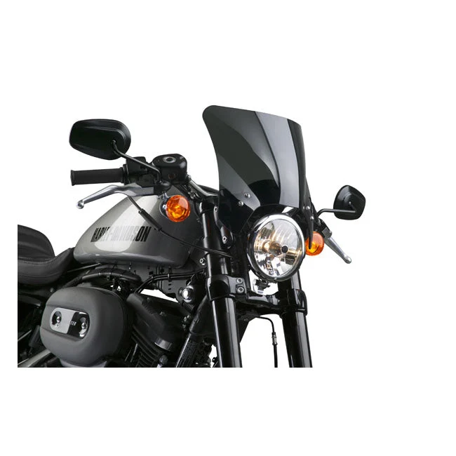 NC Mohawk Universal Windshield Black Lige beslag Gaffelben 44-51mm