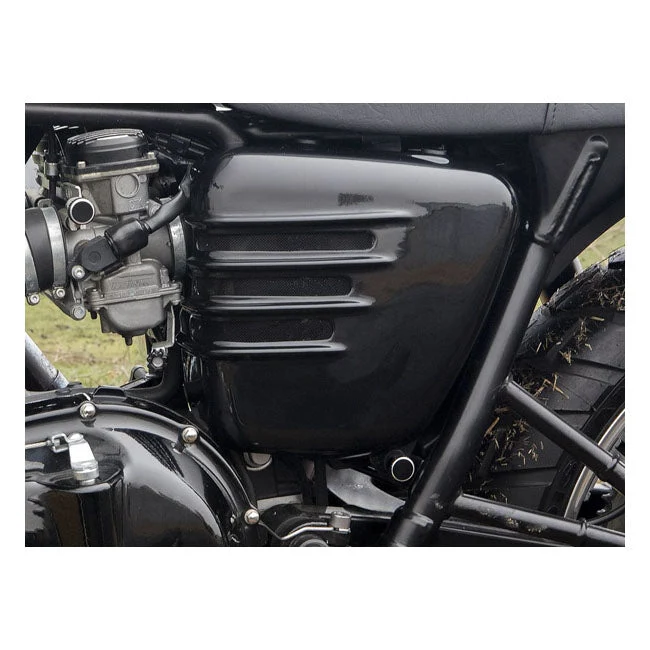 Motone Hurtigudløsende sidepanelbolte Sort Triumph Bonneville T100 / SE / Thruxton
