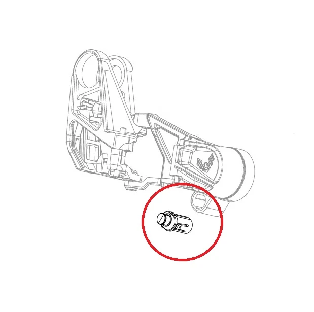 Opsætningsnøgle / burlås SRAM X0 T-Type Eagle AXS bagskifter