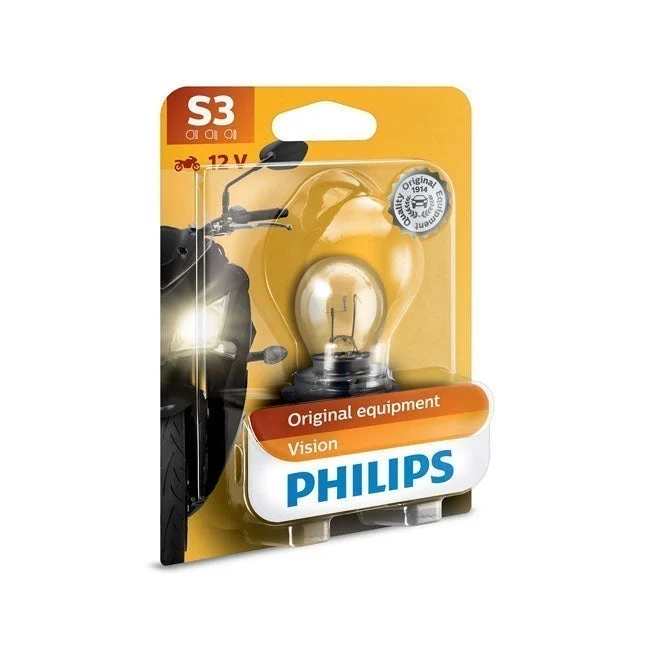 Philips Vision Moto forlygtepære S3 15W