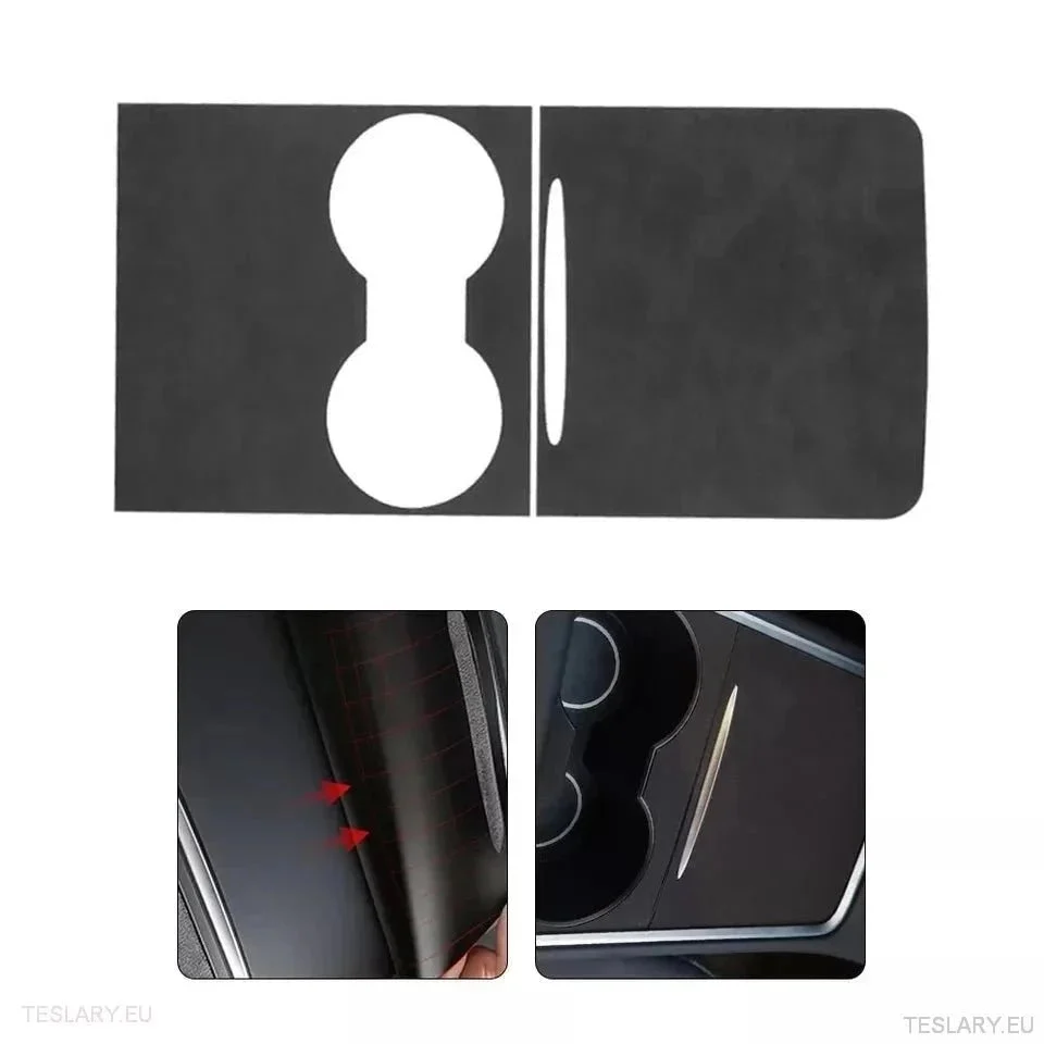 Premium Suede Center Console Cover Tesla 3/Y