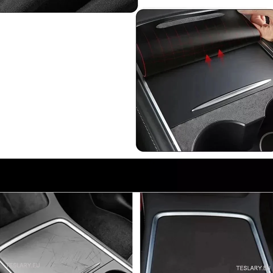 Premium Suede Center Console Cover Tesla 3/Y