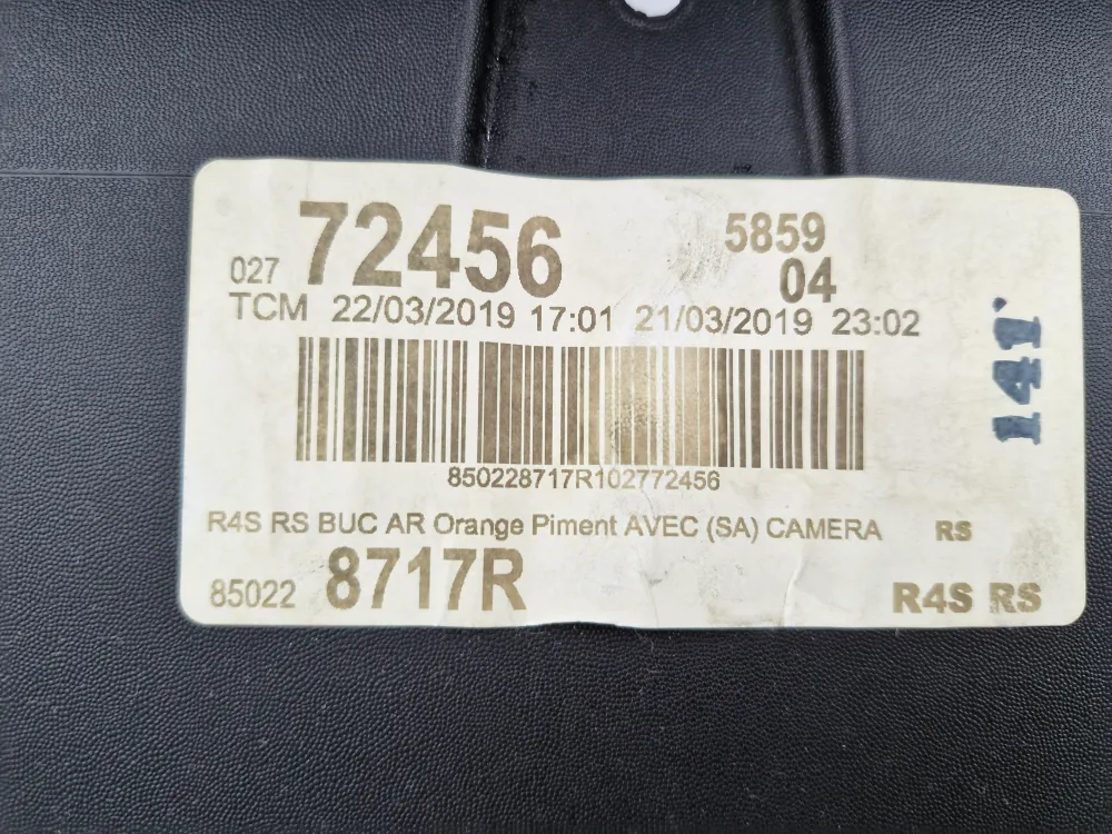 Bagkofanger Renault Twingo 3 Fase 1 GT (fra 03/2014 til 03/2020) – Original brugt