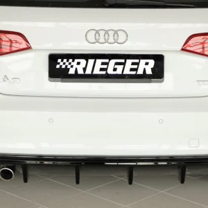 Rieger Bageste Diffuserindsats Audi A3 8V Sportback - Højglans Sort