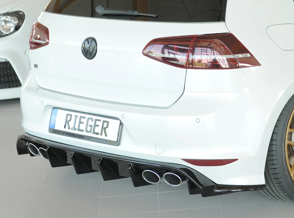 Rieger Diffuser Volkswagen Golf MK7 R / R-Line - Højglans Sort