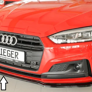 Rieger Frontsplitter Audi S5 B9/F5 2016-2019 - Højglans Sort