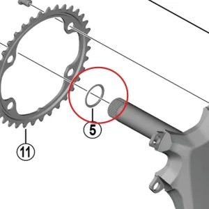 Ring til SHIMANO FC-R9200/8100 kranksæt