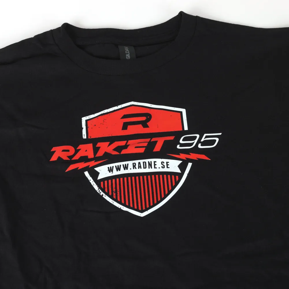 Rocket T-shirt sort Barn XL