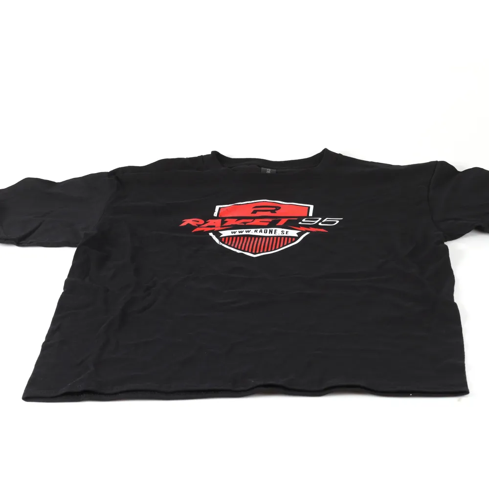 Rocket T-shirt sort Barn XL