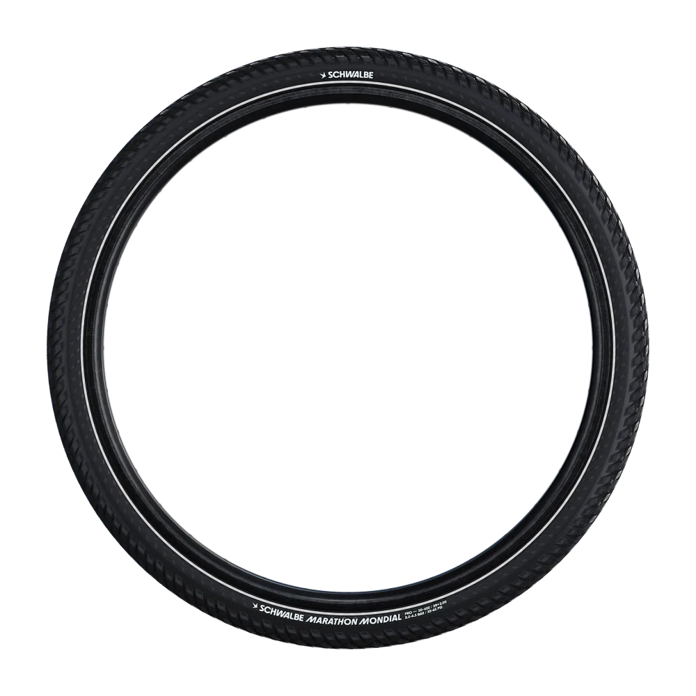 SCHWALBE MARATHON MONDIAL 27.5x2.40 ADDIX RaceGuard Reflex Tubetype Rigid-dæk
