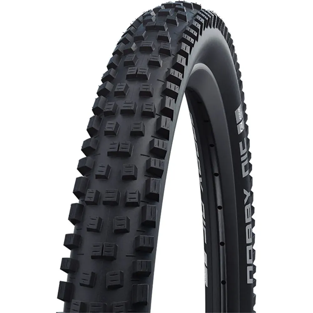 SCHWALBE NOBBY NIC 27.5x2.40 ADDIX PERFORMANCE DD RACEGUARD Tubeless Ready Soft Black-dæk