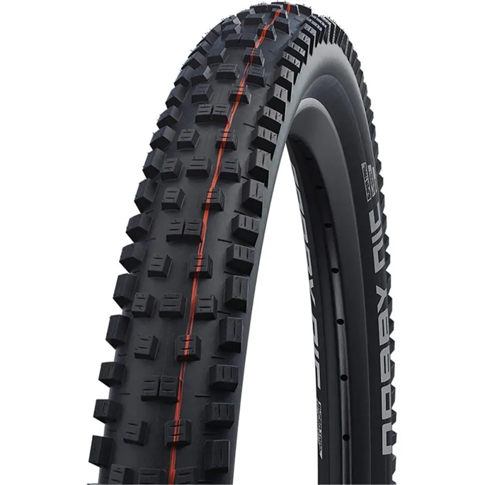 SCHWALBE NOBBY NIC 27.5x2.40 ADDIX SOFT SUPERTRAIL Tubeless Ready Soft Black-dæk