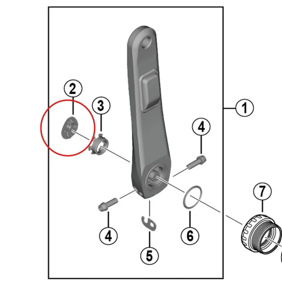 SHIMANO krumtapdæksel til FC-R8100-P kranksæt