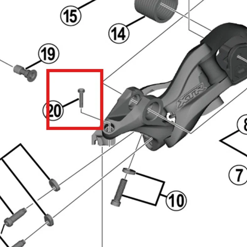 SHIMANO RD-M9000 Overtræk med tunge